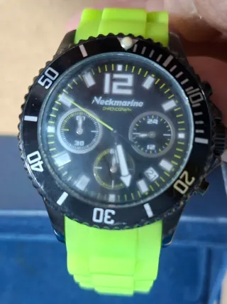 Reloj Deportivo Neckmarine Negro y Verde