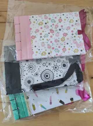 Álbum de fotos a6 scrapbook flores rosa