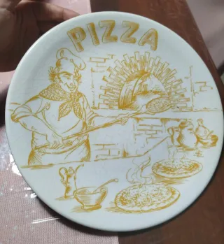 Set 6 piatti + 1 piatto grande vintage