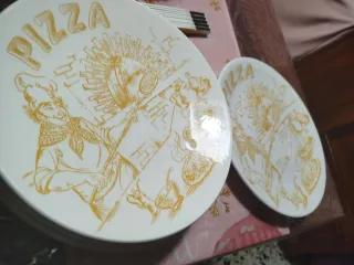 Set 6 piatti + 1 piatto grande vintage