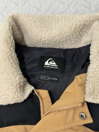 Chaqueta Quiksilver XXL Beige/Negra Impermeable
