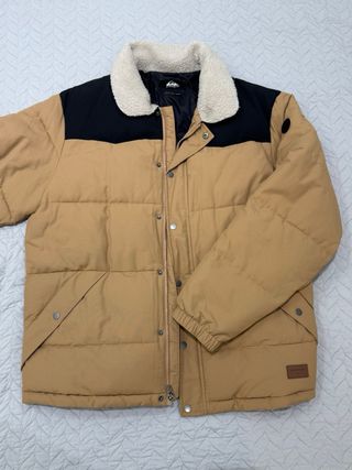 Chaqueta Quiksilver XXL Beige/Negra Impermeable