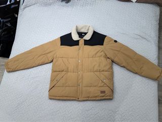Chaqueta Quiksilver XXL Beige/Negra Impermeable