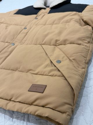 Chaqueta Quiksilver XXL Beige/Negra Impermeable