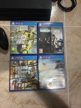 Consola PS4 Pro 1TB Negra + Juegos