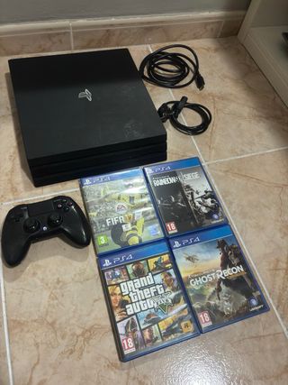 Consola PS4 Pro 1TB Negra + Juegos