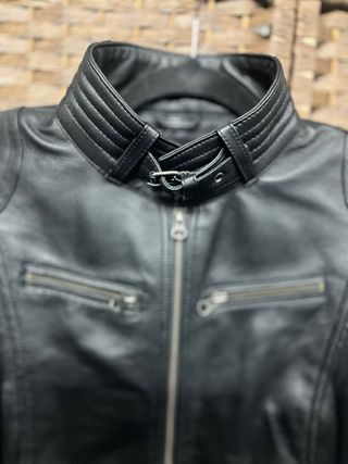 Chaqueta Piel Cordero Mujer Negra