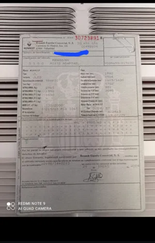 Renault Trafic 2.5 dci G9U