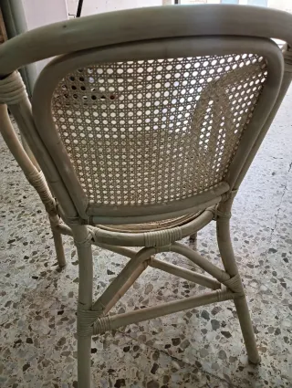 Sillón de mimbre estilo ratán