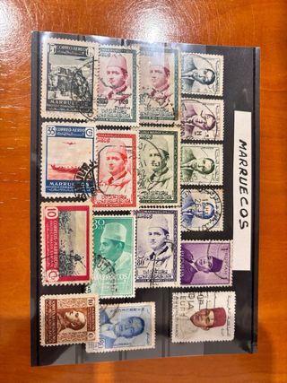 Tiras de sellos de diferentes países