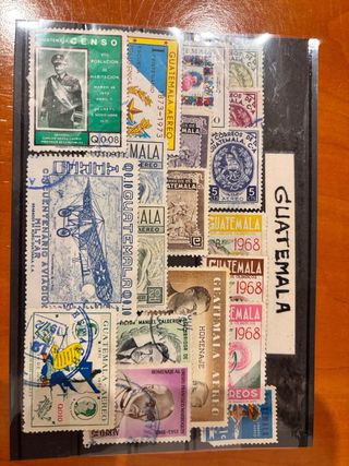 Tiras de sellos de diferentes países