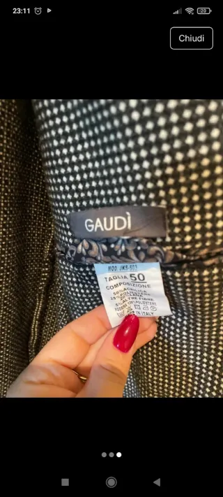 Blazer Gaudi Uomo Tg 50