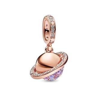 Charm dorado S925 "Planeta" CP609