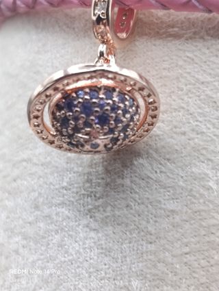 Charm dorado S925 "Planeta" CP609