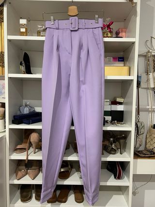 Conjunto malva chaqueta y pantalón sin estrenar