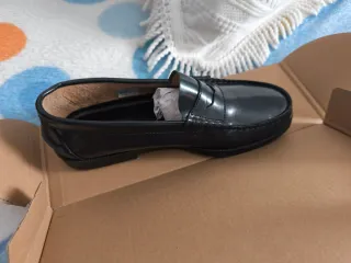 Zapatos castellanos niño azul marino