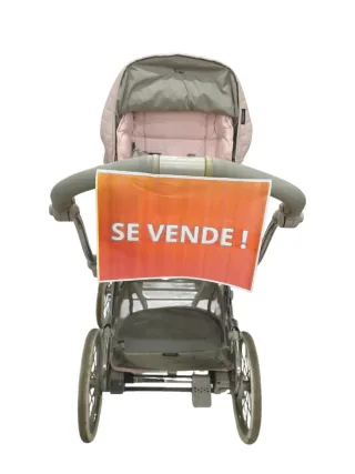 Cochecito de bebé rosa