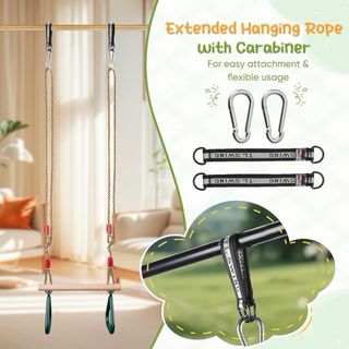 Anillas Gimnasia Infantil Madera y Plástico