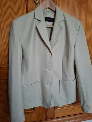 Chaqueta de piel LEDA beige Talla M