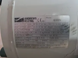 Cañón de calor Andrews Heating