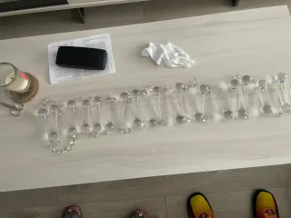 Lámpara techo LED cristal