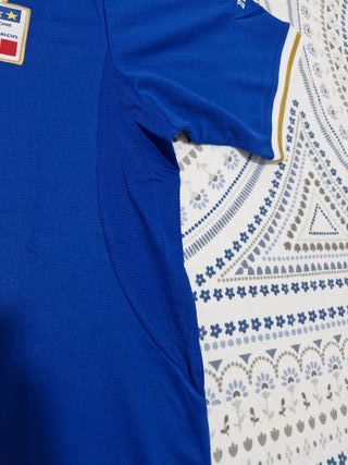 Camiseta Italia 1990 Nike Azul Dorada