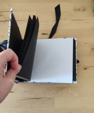 Álbum fotos A6 geométrico B/N