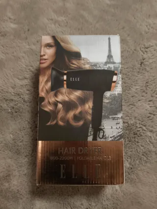 Secador de pelo ELLE Negro/Dorado