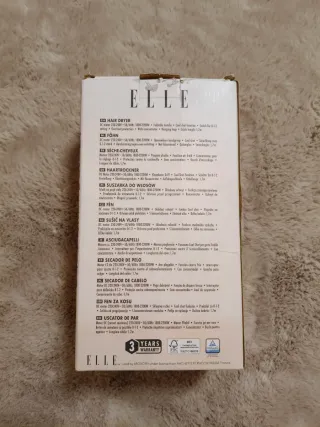 Secador de pelo ELLE Negro/Dorado