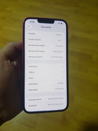 iPhone 14 256GB Rosso