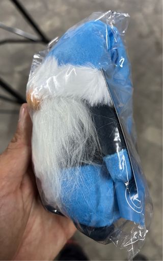 Gnomo Napoli Blu Bianco Peluche