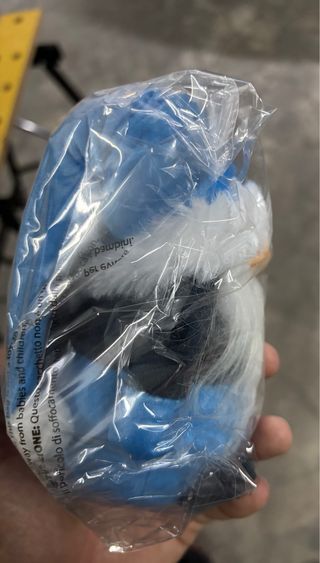 Gnomo Napoli Blu Bianco Peluche