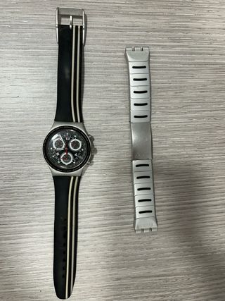 Swatch Irony Cronómetro Aluminio Negro/Plata