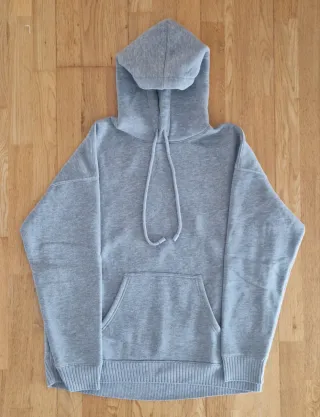 Sudadera Zara Gris Oversize