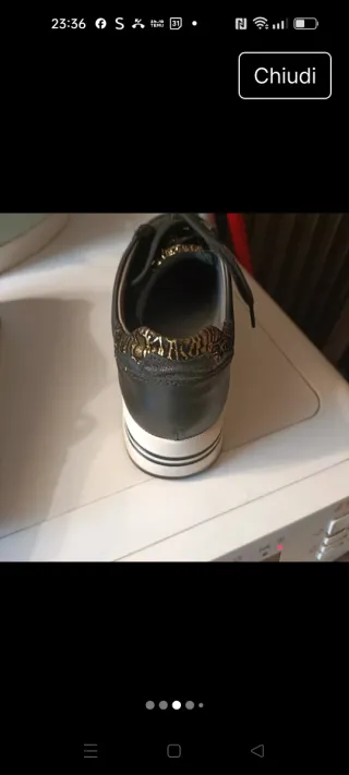 Scarpe Nero Giardini Pelle Donna 37