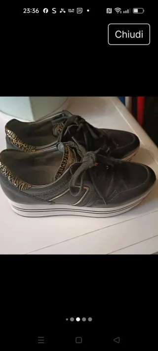 Scarpe Nero Giardini Pelle Donna 37