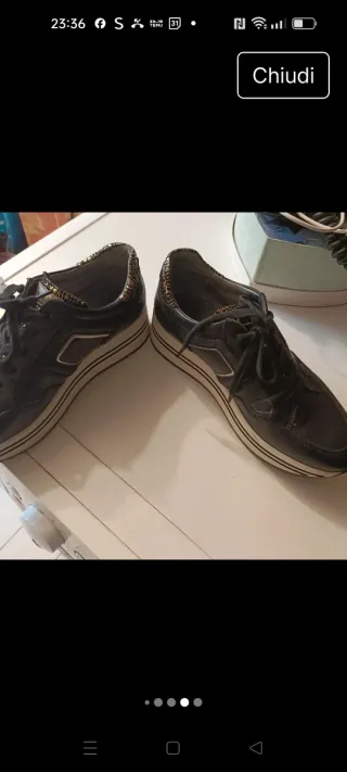 Scarpe Nero Giardini Pelle Donna 37