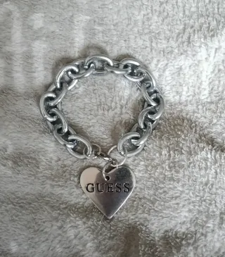 Pulsera Guess Corazón Plata