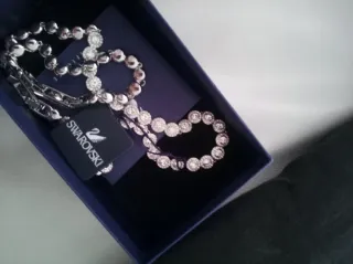 Conjunto Swarovski Collar y Pulsera Plata