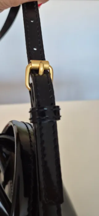 Bolso Bimba y Lola Negro Piel Charol