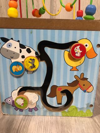 Cubo de actividades madera