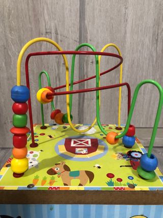 Cubo de actividades madera