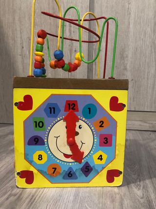 Cubo de actividades madera