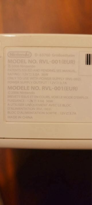 Consola Nintendo Wii Blanca