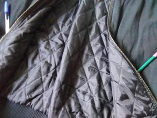 Bomber CORTE INGLÉS algodón NEGRA L-m GRUESA.