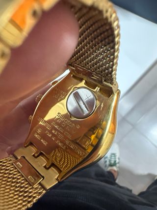 Reloj Swatch Irony Dorado Cronógrafo