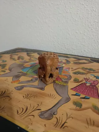 ANTIGUO ELEFANTE DE MADERA TALLADO