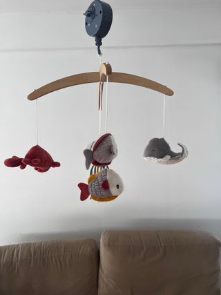 Móvil de cuna con animales marinos