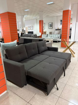 Sofá Chaise Longue Gris