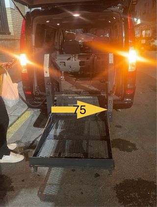 Rampa eléctrica para coche minusválidos